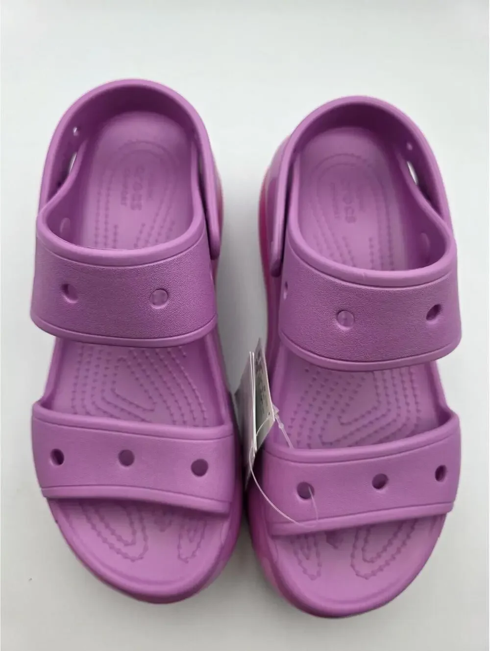 Crocs Classic Mega Crush Sandals W9 M7 Juice Hot Pink Limited Edition